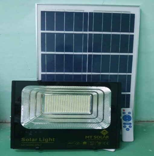 Đèn năng lượng mặt trời MT - 300W báo pin ngoài