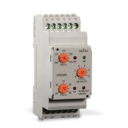 Rơ le bảo vệ điện áp Selec VPRA2M (230V)