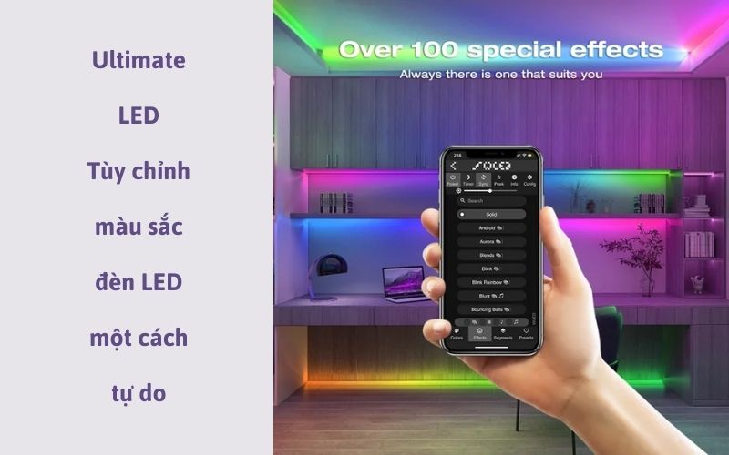 Ultimate LED - Tùy chỉnh màu sắc đèn LED một cách tự do