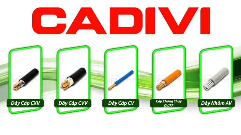 Các dòng cáp điện Cadivi
